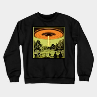 Vintage Comics UFO Encounters UFO Witness Cartoon Vintage Crewneck Sweatshirt